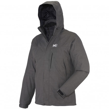 Millet Pobeda 3 in 1 Jacket - Mens-Heather Grey-Small