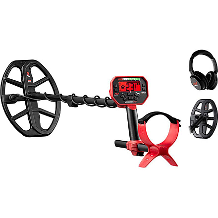 Minelab Vanquish 540 Pro-Pack Metal Detector, Black/Red, 3820-0004