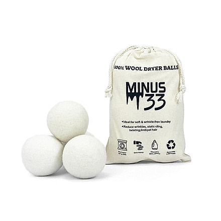 Minus33 Merino Wool Clothing M33 - 100% Wool Dryer Ball Wool Care, 100-wool-dryer-ball