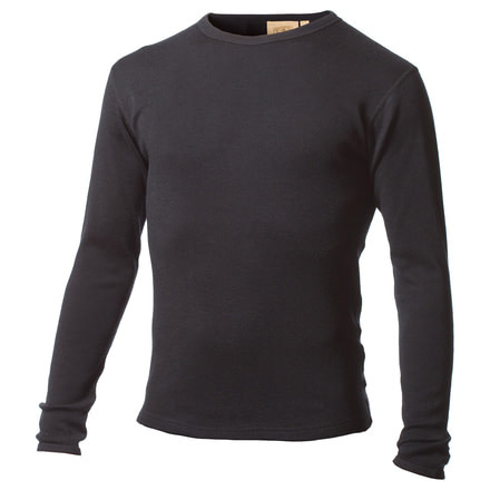 Minus 33 Yukon Expedition Weight Long Sleeve Crew - Mens-Black-Large