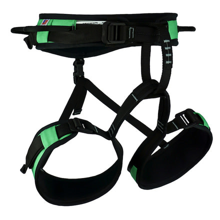 Misty Mountain Women's Finesse Lightweight Sport Climbing Harness, Green, Extra Small 5045XS