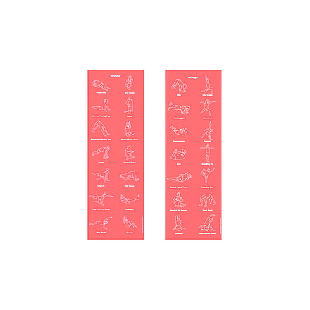 Miyoga Mat, Coral, 24in W X 72in L, MYM1