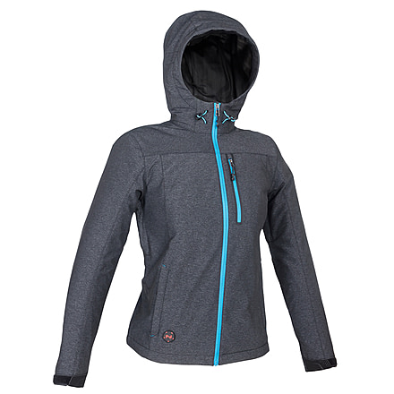 Mobile Warming 7.4V Heated Adventure Waterproof Jacket - Womens, Heather Gray, Extra Small, MWWJ10220120