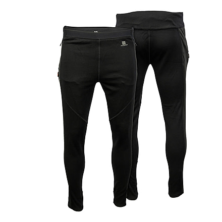 Mobile Warming 7.4V Heated Merino Baselayer Pant - Mens, Black, Large, MWMP21010421