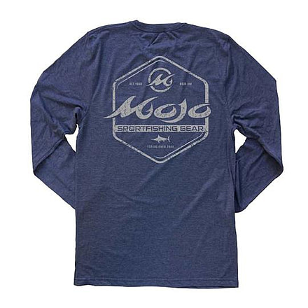 Mojo Sportswear Company Icon Shield Tee Long Sleeve - Mens, Nautical Navy, Large Nautical Navy - L - Mojo Icon Shield Tee LS