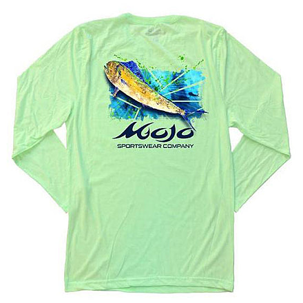 Mojo Sportswear Company Mahi Shatter Tee Long Sleeve - Mens, Sea Oat, Large, Sea Oat - L - MMST LS