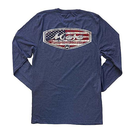 Mojo Sportswear Company Patriot Crest Tee LS - Mens, Nautical Navy, Large Nautical Navy - L - Mojo Patriot Crest Tee LS