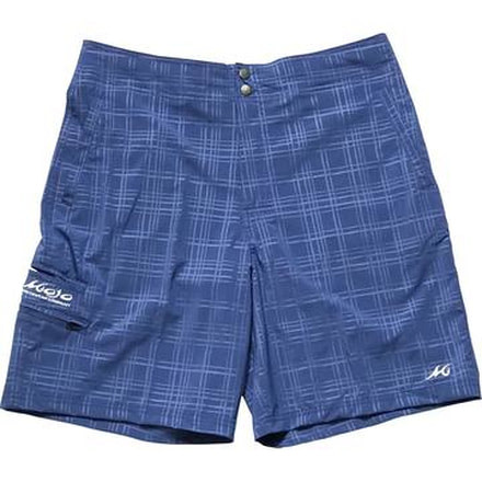 Mojo Sportswear Company Plaid Tec Board Short - Mens, Nautical Navy, Extra Large, NTCN - XL - PLTBS