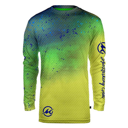 Mojo Sportswear Company Sublimated Wireman Dolphin - Mens, White, Large, White - L - SWRMNMD