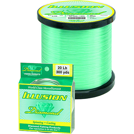 Momoi Illusion Co-Polymer Mono Line 10lb 6760yd Mystic Green 1lb, 40002
