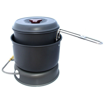 Monatauk Wombat Butane/Alcohol Stove w/Pot