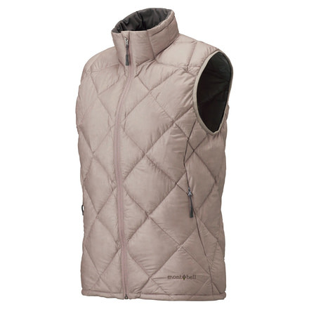 Mont Bell Alpine Light Down Vest - Women's-Pink Beige-Large