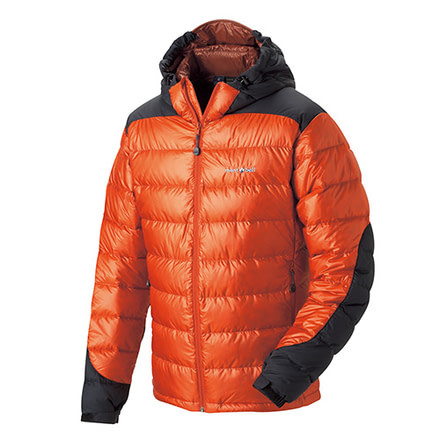 Mont Bell Frost Smoke Parka - Men's-Black/Sunset Orange-Small