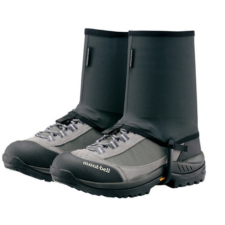 Mont Bell Stretch Semi-Long Spats - Men's-Dark Charcoal-Medium