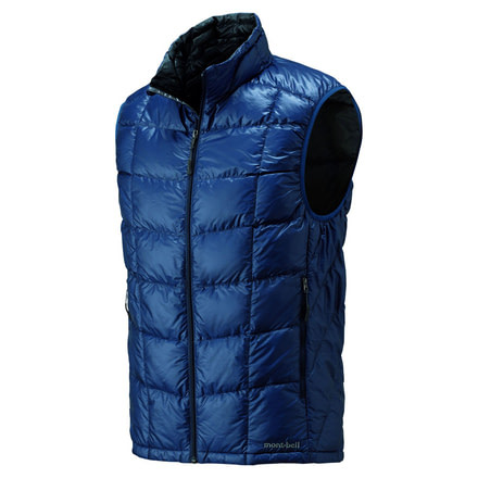 Mont Bell U.L. Down Vest - Men's-Pure Indigo-Large