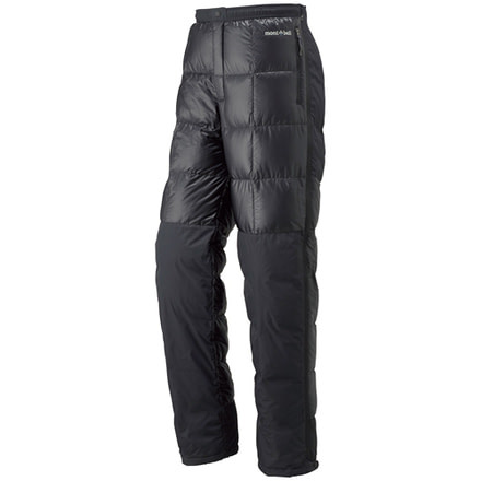 Mont Bell U.L. Tec Down Pants - Men's-Charcoal Black-Small