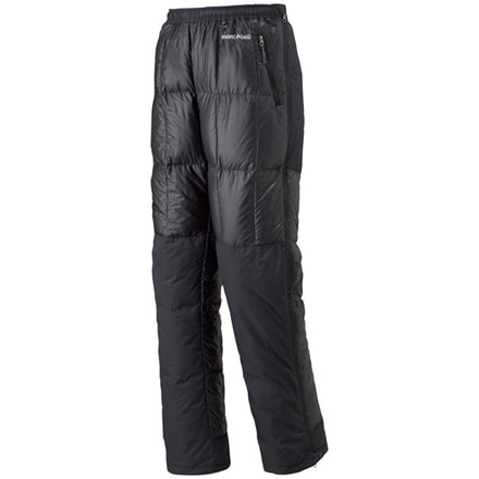 Mont Bell U.L Tec Down Pants - Women-Charcoal Black-Small