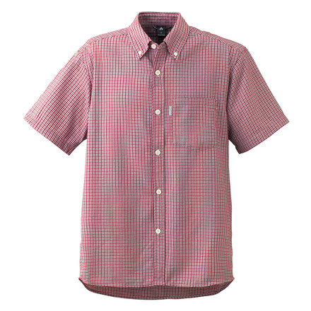 Mont Bell Wickron Dry Touch Short Sleeve Shirt - Men's-Paprika-Small