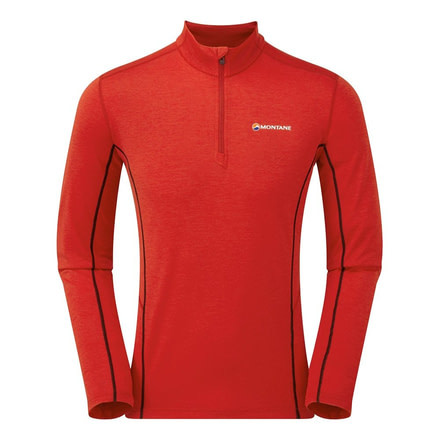 Montane Dart Zip-Neck - Mens, Alpine Red, Medium, MDAZNALPM07