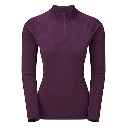 Montane Dart Zip Neck - Womens, Saskatoon Berry, Large, FDRZNSASN12