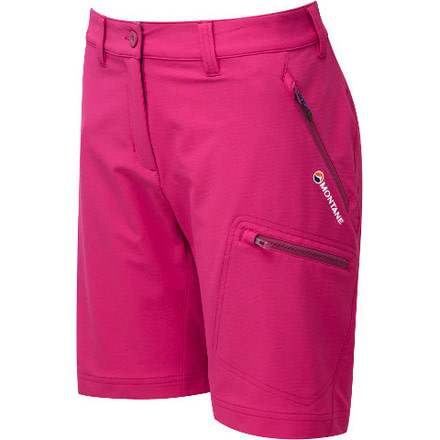 Montane Dyno Stretch Short - Women's-French Berry/Antarctic Blue-12