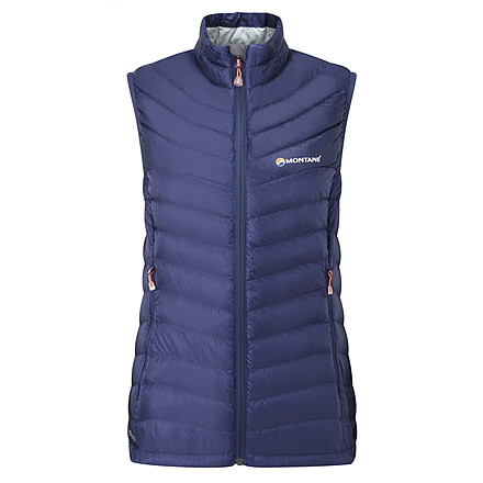 Montane Featherlite Down Vest - Women's-Antarctic Blue-Large