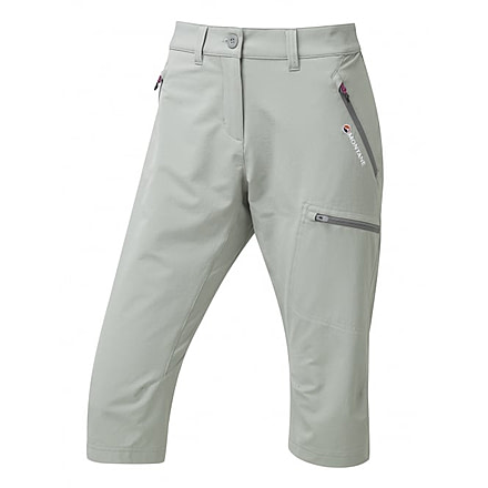 Montane Fem Dyno Stretch Capri Pants, Cloudburst Grey, UK8/US6/EUR34, FDCPACLOA3