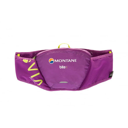 Montane Via Bite 1 Hydration Belt-Dahlia/Laser Green-One Size
