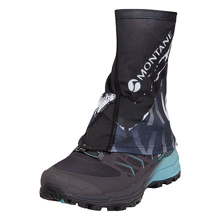 Montane Via Sock-It Gaiter, Black, Medium/Large, ASIGABLAM12