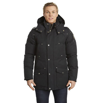 Moose Knuckles Canada Parka - Mens-Black/Black Fur-Large
