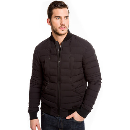 Falcon Bomber Jacket - Mens-Black-Large