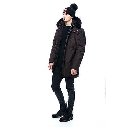 Moose Knuckles Stirling Parka - Mens, Driftwood/Black Fox, Extra Large, MK4661-MP-647-XL