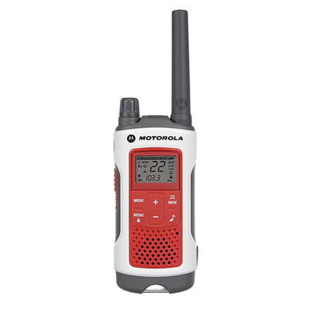 Motorola Rechargeable Emergency Preparedness 2 Way Radio, Red/White, T480