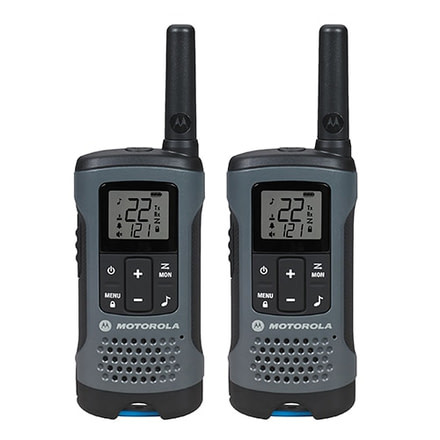 Motorola Talkabout 200 Rechargeable 2 Way Radio, Pack of 2, Gray/Brown, T200