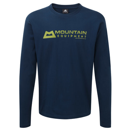 Mountain Equipment Branded Long Sleeve Tee - Mens, Marine, Extra Large ME-001300-01201-XL