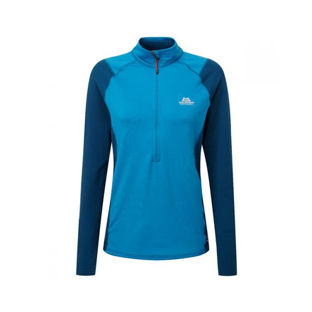 Mountain Equipment Eclipse Zip Tee Pullover - Women's, Lagoon Blue/Marine, Medium ME-002288-ME-01207-M-DEMO