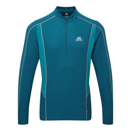 Mountain Equipment Ignis LS Zip Tee - Mens, Legion Blue/Tasman Blue, Large ME-003279-01428-L-DEMO