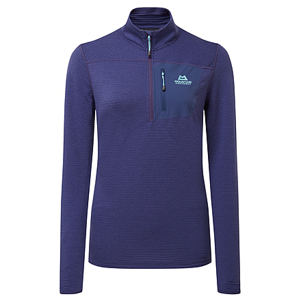 Mountain Equipment Lumiko Zip Shirt - Womens, Amethyst/Medieval, 16, 01853Amt/Med-16