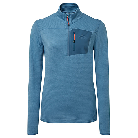 Mountain Equipment Lumiko Zip Shirt - Womens, Stellar/Majolica, 14, 01850Stellar/Maj-14