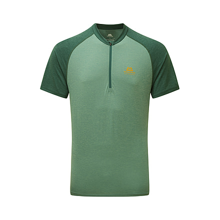 Mountain Equipment Nava Short Sleeve Zip T - Mens, Sage/Fern, 2XL, 01813 Sage/FernXXL