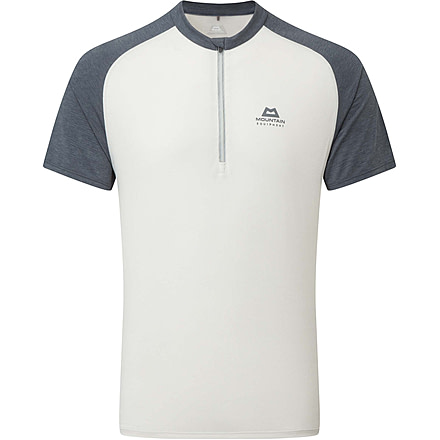 Mountain Equipment Nava Short Sleeve Zip T - Womens, Mykonos/Glacier, 12, ME-005994-Me-01716-12