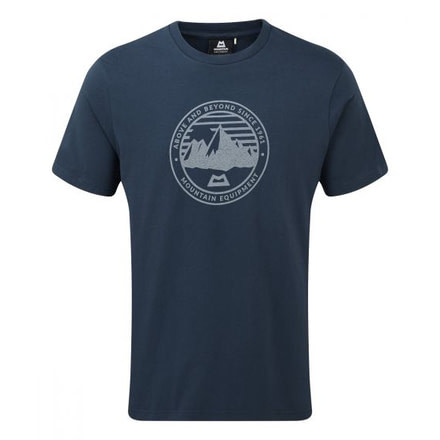 Mountain Equipment Roundel Tee - Mens, Denim Blue, Medium, ME-004059-DNB-M,
