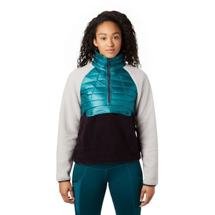 Mountain Hardwear Altius Hybrid Pullover - Womens, Dive, Large, 1850811468-L