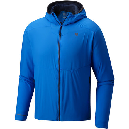 Mountain Hardwear ATherm Hooded Jacket - Men's-Altitude Blue-X-Large