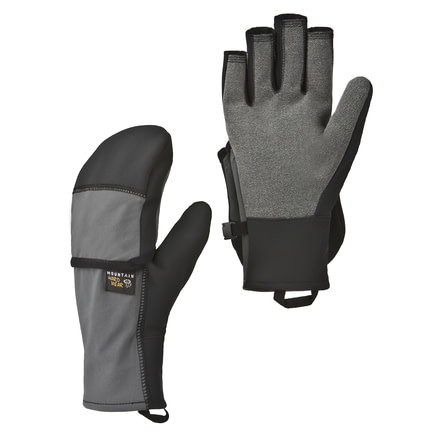 Mountain Hardwear Bandito Fingerless Gloves - Men's - Black-X-Small
