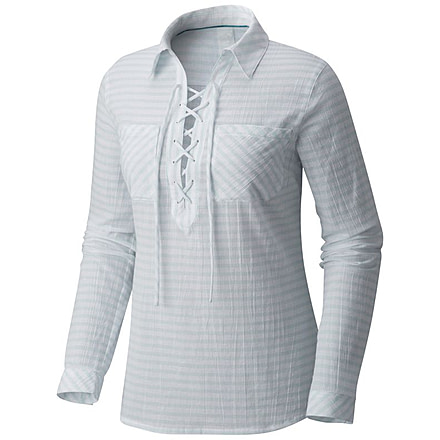 Mountain Hardwear Berryessa Long Sleeve Popover - Women's, River Mist, M 1764501420-M