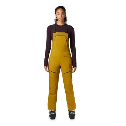 Mountain Hardwear Boundary Line Gore-Tex Insulated Bib - Womens, Dark Bolt, Large, Regular, 1850671236-L-R