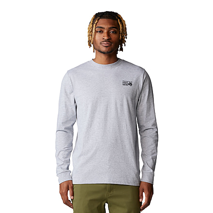Mountain Hardwear Box Logo Long Sleeve Shirt - Mens, Hardwear Grey Heather, XL, 190423060030