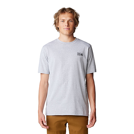 Mountain Hardwear Box Logo Short Sleeve Shirt - Mens, Hardwear Grey Heather, XS, 190423058402