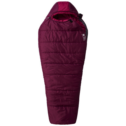 Bozeman Torch 0 Womens Sleeping Bag Synthetic -Dark Raspberry-Regular-Left